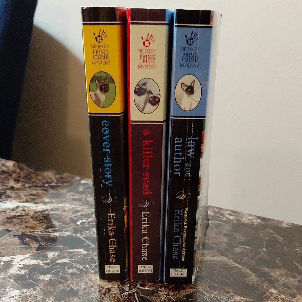 Lot of 3 Erika Chase's Ashton Corners Book Club Mysteries